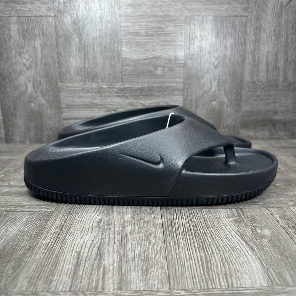 Nike Calm Flip Flop Womens 9 Black Platform Minimalist Foam NEW FD4115-001